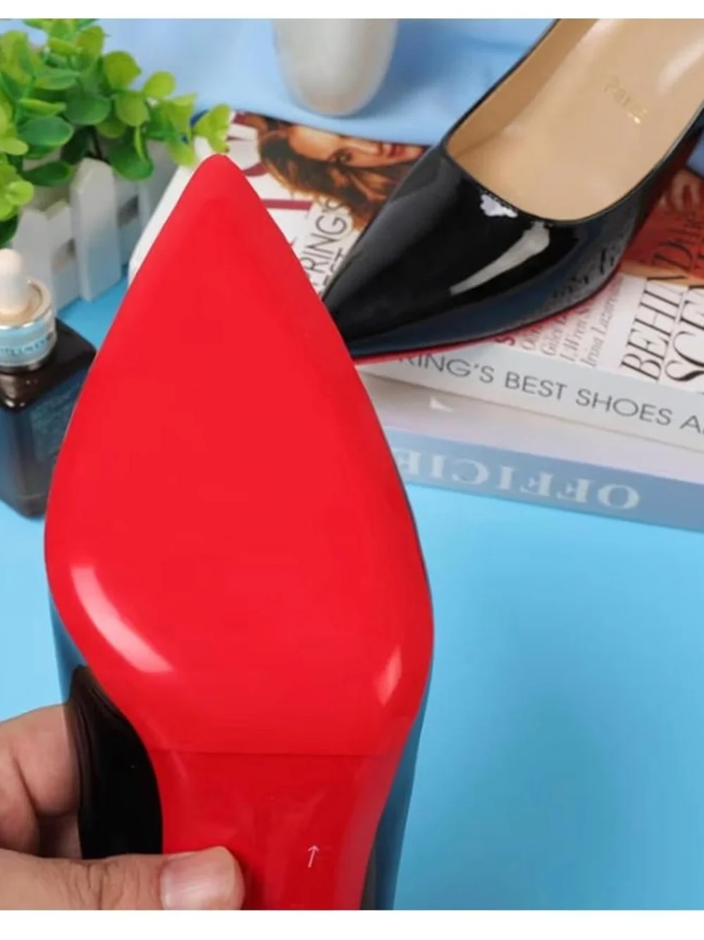 Red Women's Shoe Sole Protectors - Universal Fit